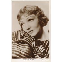 Claudette Colbert Paramount Pictures Film Star Real Photo Postcard