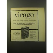 1960 Webster's New World Dictionary Advertisement - Virago