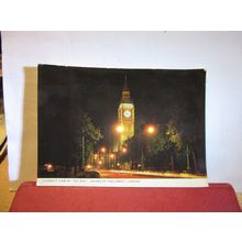 BIG BEN, WESTMINSTER, LONDON . used postcard. by Colourmaster 1976 pm =