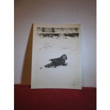 ROBERT AT WILMINGTON, KENT, IN THE SNOW c.1948? photograph =