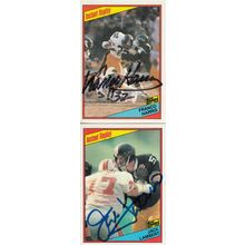 FRANCO HARRIS & JACK LAMBERT AUTO 1984 PITTSBURGH STEELERS HOF SB CHAMPION STARS