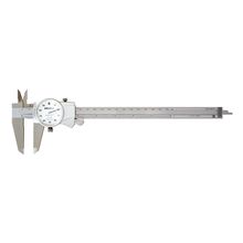Mitutoyo 505-743J - 8" Dial Calipers .1/Rev 001 Grad. White Face