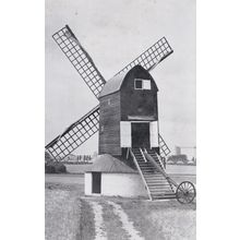 ED 103 PITSTONE WINDMILL. RP POSTCARD
