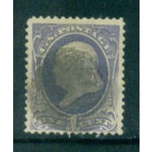 Used 206 1c Benjamin Franklin Just Clears M00767