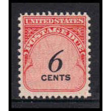 J94 6c Postage Due Barely Clears MNH K5455