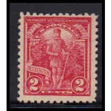 643 2c Vermont Just Clears MNH O0929