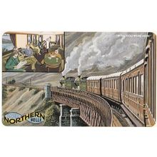 Northern Belle Postman Letters Train Lounge Advertising West Highlands Postcard