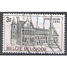 Belgique 1973 Michel 1744 O Cote (2008) 0.25€ l'Eau Mairie, les halles, fontaine