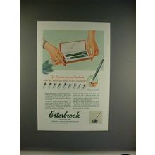 1951 Esterbrook Fountain Pen Ad - For Christmas