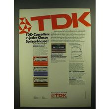 1979 TDK Cassette Tapes Ad - in German