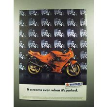 1990 Suzuki Katana 600 Motorcycle Ad - It Screams