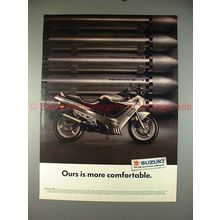 1990 Suzuki Katana 750 Motorcycle Ad, More Comfortable!