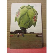 WHITBREAD HOP FARM BALLOON FESTIVAL, 1991 HOP SHAPED G-MALT unused Postcard /