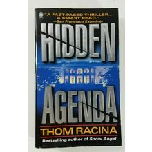 Hidden Agenda book by Thom Racina 1997 paperback, mystery, detective,