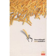 McDonalds Restaurant Spanish Spain Chips Fries Postcard