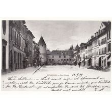 Yverdon Victorian 1899 View Swiss Armand Deriaz Award Photo Postcard