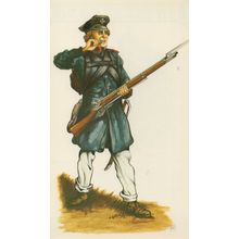 Private 1813 Soldier 2nd Brandenburg Landwear Infantry Postcard