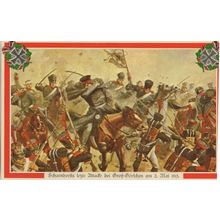 Scharnhorst Last Charge at Gross-Gorschen 1813 Military Postcard