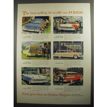 1956 Ford Advertisement - 8-passenger Country Squire, 8-passenger Country Sedan