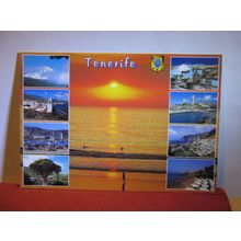 multiview, TENERIFE, CANARY ISLANDS, SPAIN unused postcard vgc #