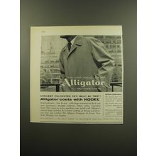 1959 Alligator Coats Advertisement - Liveliest Polyester yet: Best by Test!