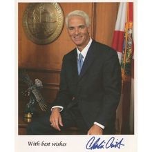 Charlie Crist Florida Governor USA Hand Signed 10x8 Photo & Autograph Letter