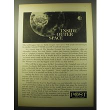 1960 The Saturday Evening Post Magazine Advertisement - Inside Outer Space