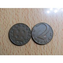 Austria 1936 2 Groschen Coin