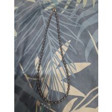 womens hematite necklace 54cm total length