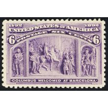 235, Mint VF NH 6¢ Columbian - Very Fresh Stamp! - Stuart Katz