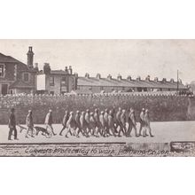 Convicts Proceeding To Work Portland Prison Dorset Rare Postcard