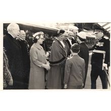 Weymouth Dorset Station Antique Royalty Town Crier 1950s Real Photo Card