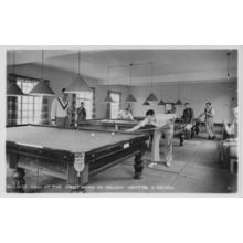Billiard Hall Westward Ho Holiday Camp Centre Devon Old RPC Postcard