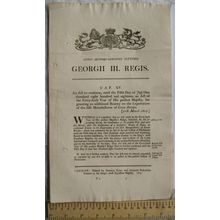 1817 Act of Parliament: Bounty Exportation of Silk