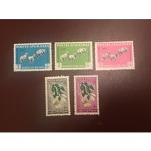 ICOLLECTZONE Afghanistan 637-641 Agriculture VF NH