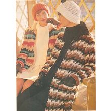 Crochet Sweater Pattern Multi Color Coat