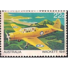 AUSTRALIA, AIR, Wackett 1941, yellow 1980, 22c, #3