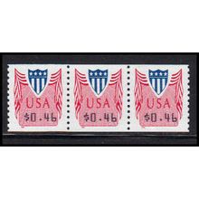 CVP33 46c Shield Very Fine MNH Strip of 3 PA5358