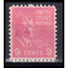 814 9c William Harrison Fine MNH B0345