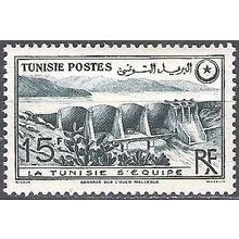 Tunisie 1949 Michel 356 Neuf * Cote (2005) 3.20 € Barrage sur l'Oued Mellègue