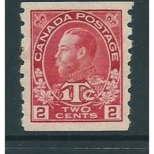 Canada used war tax itc hm sg234 die 1 sg 234 scarce imperf x 8 coil cv £70