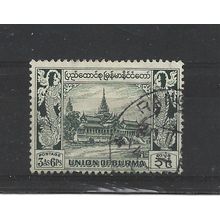 Burma.SG107 3a 6p Royal Palace (Green).Fine Used.Jul25c
