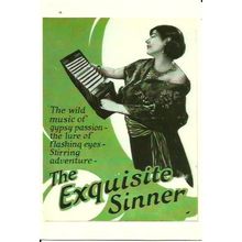 Cinema THE EXQUISITE SINNER Renee Adoree Poster Art Postcard (125)