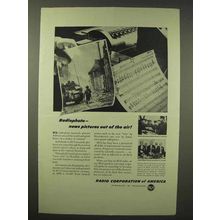 1945 RCA Radiophoto Ad - News Pictures Out of The Air