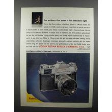 1961 Kodak Retina Reflex S Camera Ad - For Action