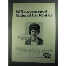 1968 National Car Rental Ad - Will Success Spoil?