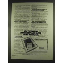 1972 Wheat First Securities Ad - Making Grits