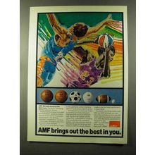 1973 AMF Voit Balls Ad - Basketball, soccer