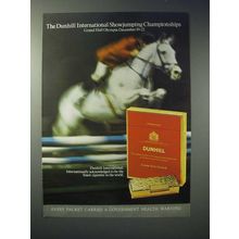 1973 Dunhill International Cigarette Ad - Showjumping