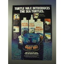 1978 Turtle Wax Boat Wax Ad - The Sea Turtles